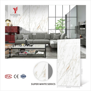 Factory Price 1600x3200 marble floor porcelain slabs for interior wall sintered stone rock wall panels