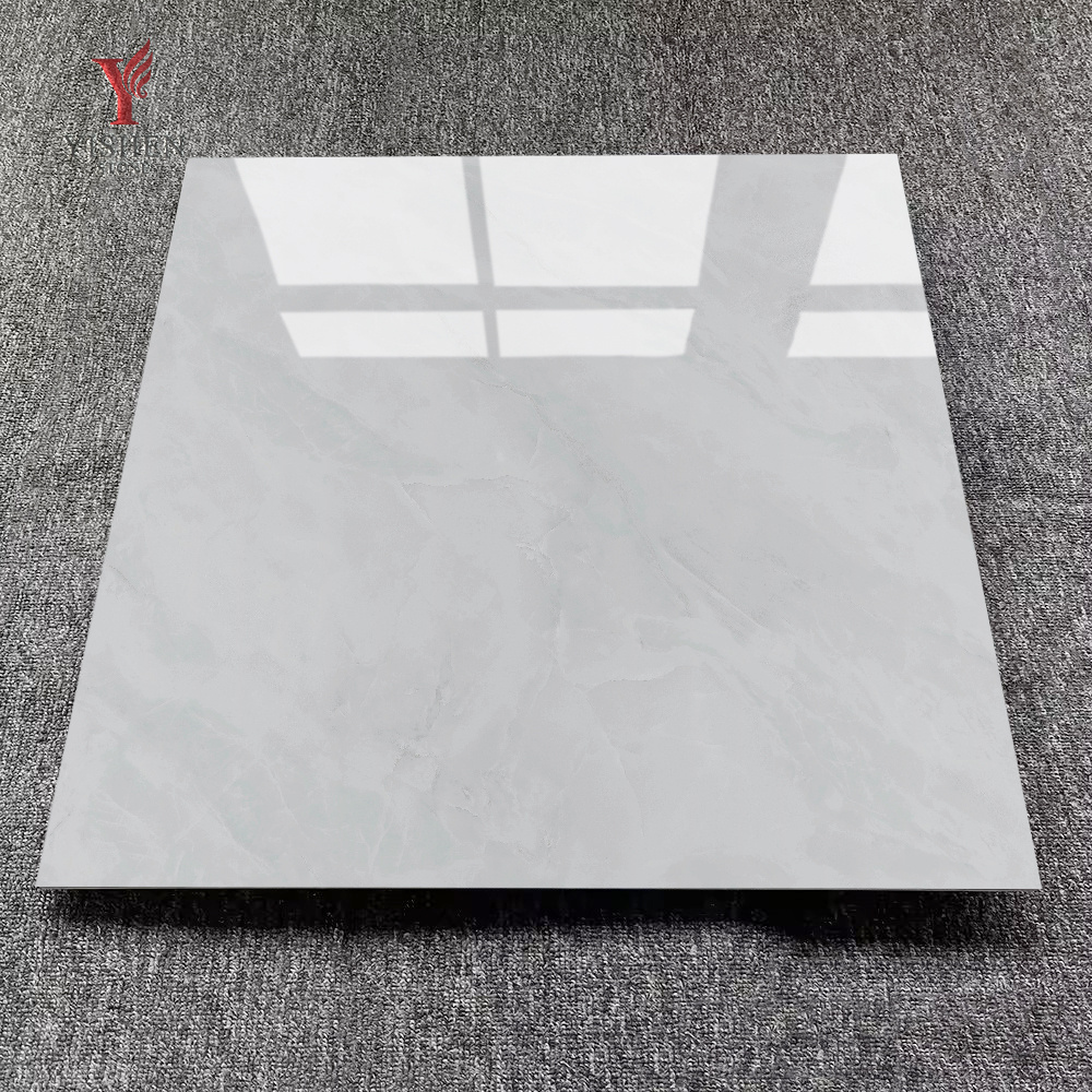 Hot Sale 1000x1000mm Glossy Porcelanto Ceramic Tile Standard White Marble Porcelain for Interior Floor Includes Borders