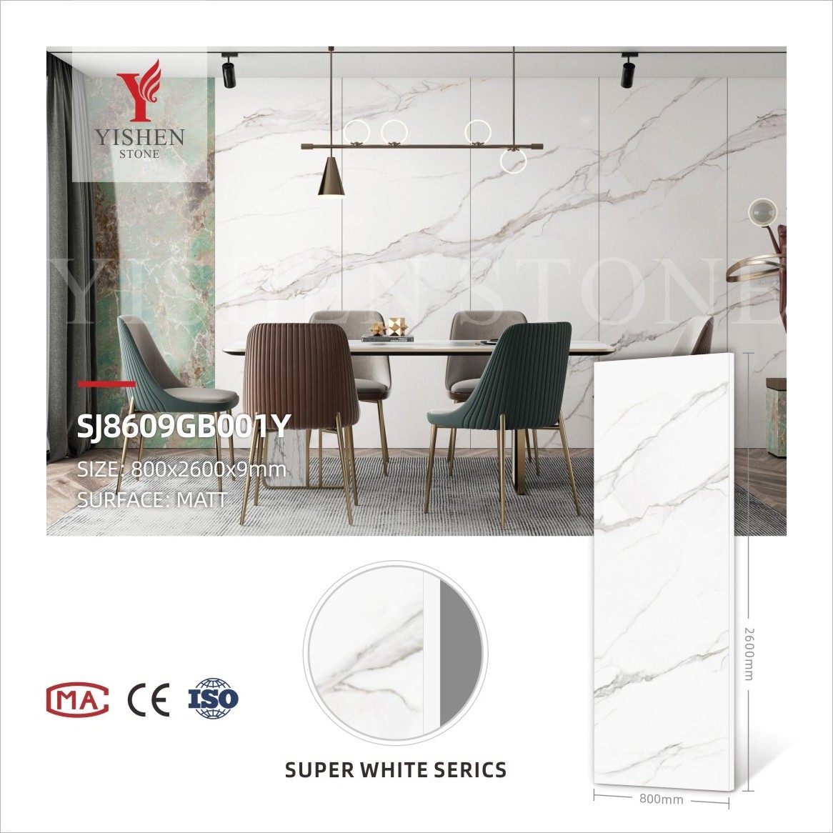 Modern Design Artificial Marble Stone Pegmatite Collection Big Slab Thin Kitchen Dining Table Worktop Sintered Wall Panels