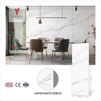 Modern Design Artificial Marble Stone Pegmatite Collection Big Slab Thin Kitchen Dining Table Worktop Sintered Wall Panels