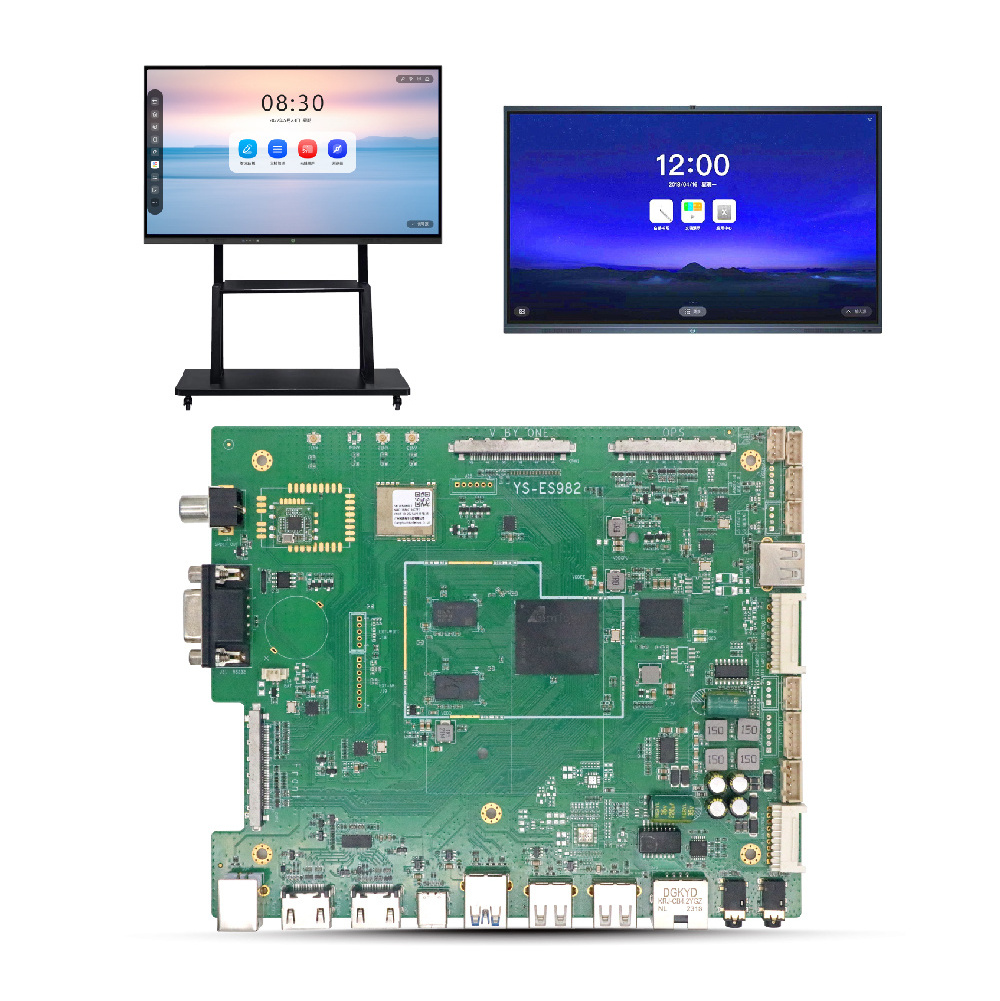 Amologic T982 Board YS-ES982 OPS 4G RAM Android 13 Embedded Motherboards for Multi Touch Interactive Whiteboard