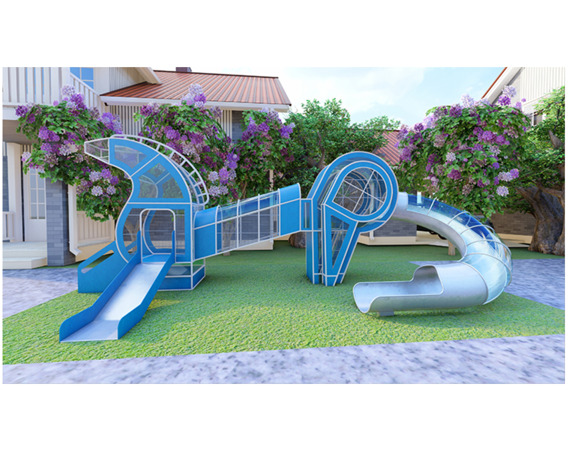 Outdoor Stainless Steel Tunnel Slide