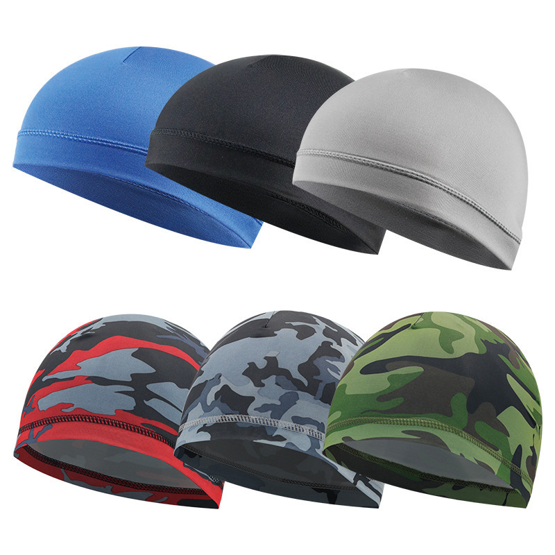 Sports Watch hat cycling Hijab cap Running Cooling beanie Hat Polyester Motorcycle helmet liner Sweat lining hat