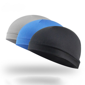 Sports Watch hat cycling Hijab cap Running Cooling beanie Hat Polyester Motorcycle helmet liner Sweat lining hat