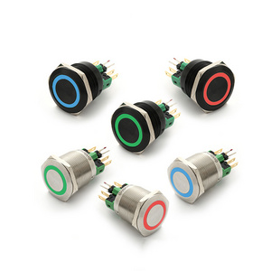 ELEWIND 22mm rgb led push button switch momentary