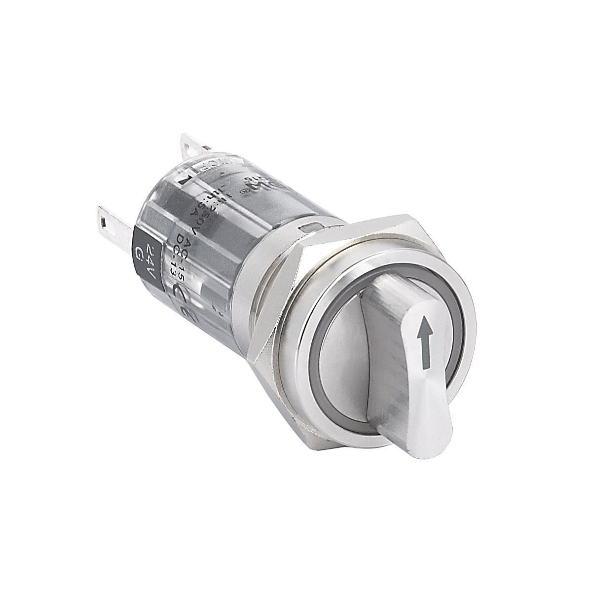 16MM metal Stainless steel Illuminated Selector switch knob switch two three position Maintain Return PM164F-11X/21/S