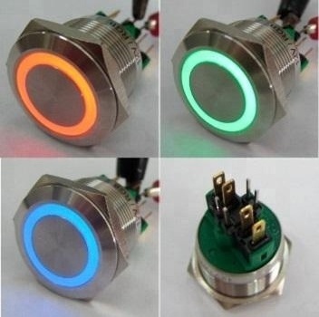 ELEWIND 22mm rgb led push button switch momentary