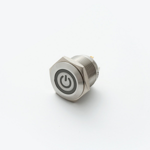 ELEWIND 16mm illuminated power symbol push on switch(PM161F-10ET/J/B/2.8V/S)