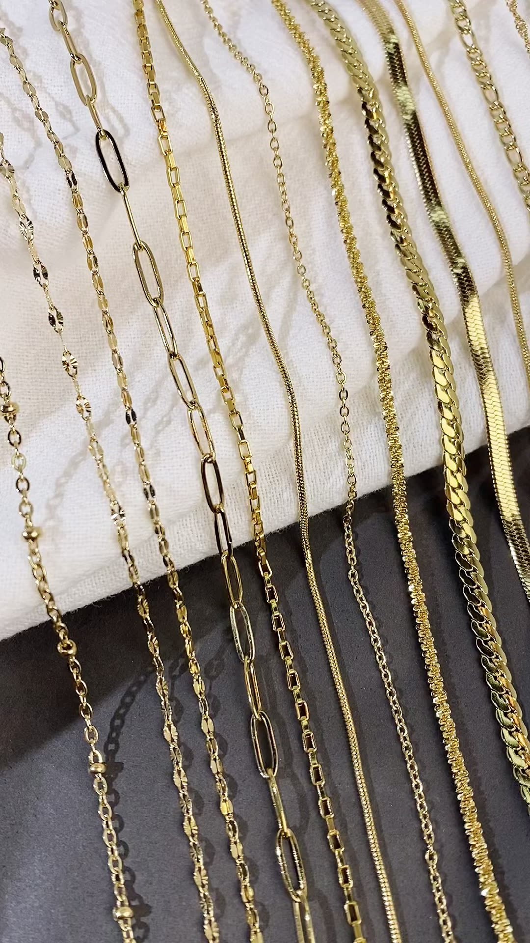 YWLY Wholesale 316L Stainless Steel Necklace Chains 18k Gold Plated Long Thin Box Chain For Necklace Diy Making Fashion jewelry