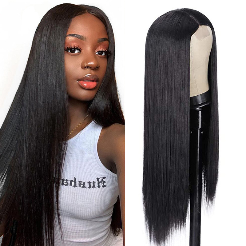 2023 Hot Sale 613 Blonde Straight Hair Wigs Premium Synthetic Wigs With Rose Breathable Hair Net 26 Inch For Women Girls