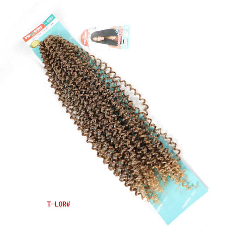 Hot Sale Pre Looped Passion Twist Hair Extension Ombre Water Wavev 18inch 24 inch 30 inch Synthetic Crochet Braiding Hair