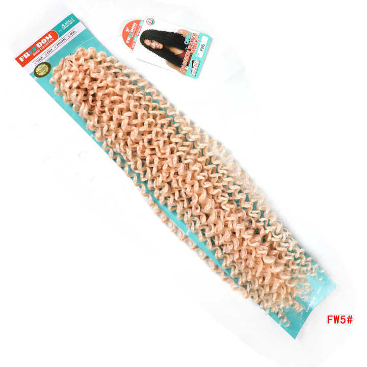 Hot Sale Pre Looped Passion Twist Hair Extension Ombre Water Wavev 18inch 24 inch 30 inch Synthetic Crochet Braiding Hair