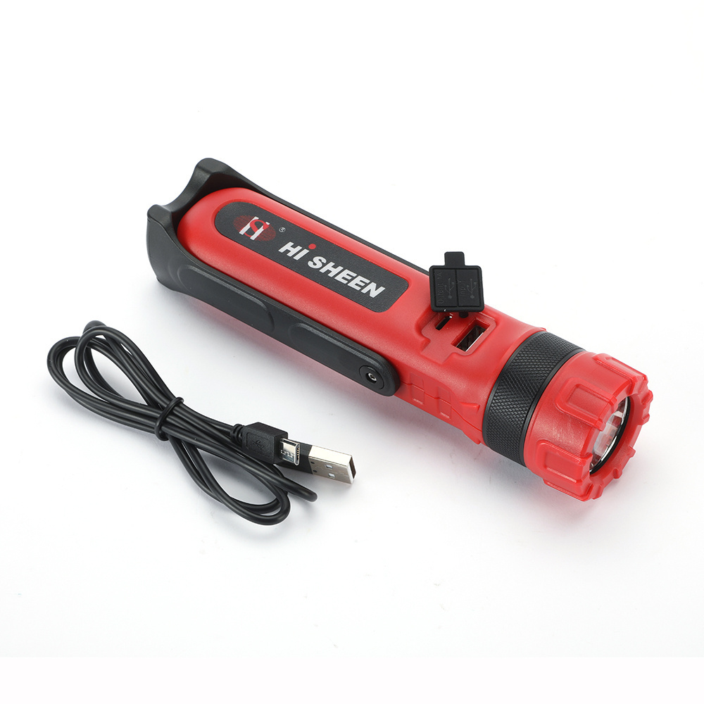 High Power Portable Long Range Handle Torch Light Multifunction Power Bank Tactical Flashlight with Magnet