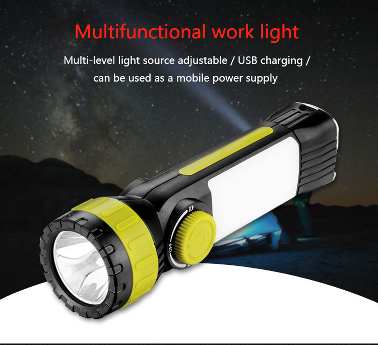 Factory Supply Wholesale Magnetic Power Bank Flashlight 3 In One Camping Light