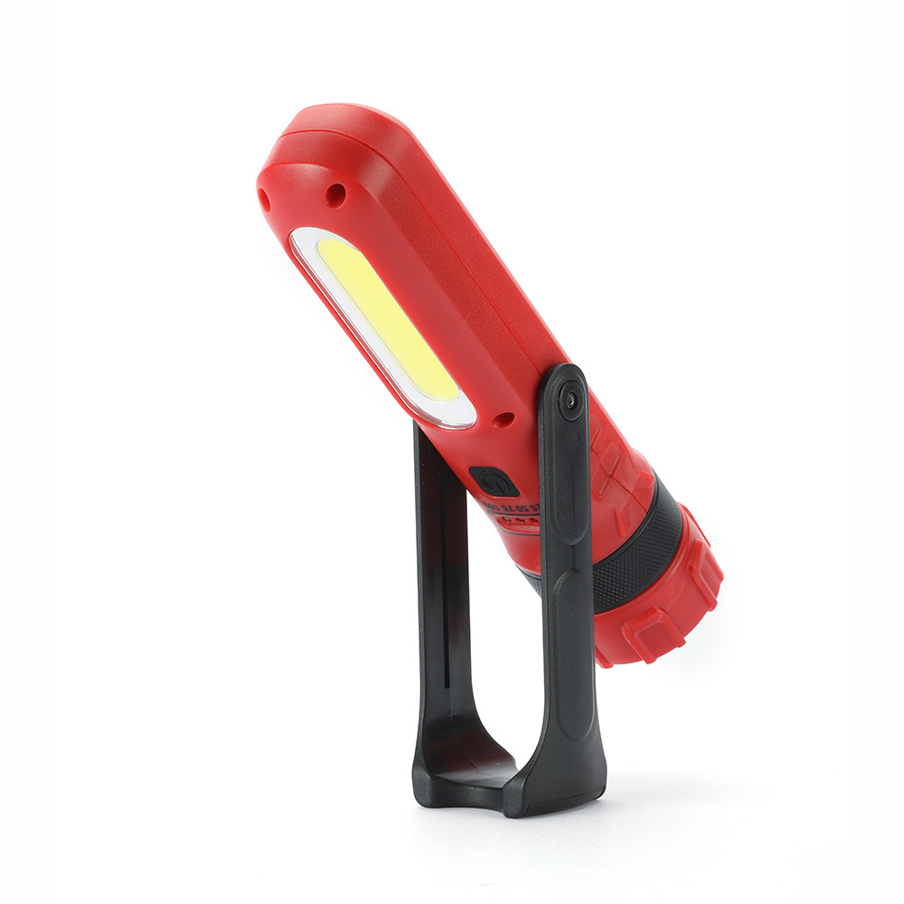 High Power Abs Portable Long Range Handle Torch Light Red Led Torch Rechargeable Flashlight with Magnet