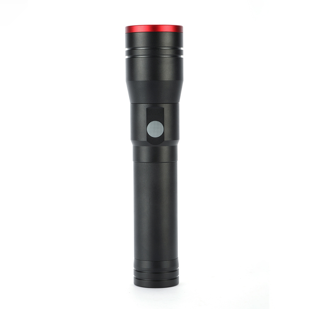 Powerful 18650 Battery Usb Rechargeable Power Bank Led Aluminium Flashlight For Outdoor