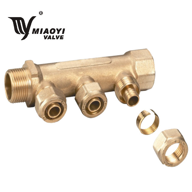 Three way Brass Manifold MY-4003