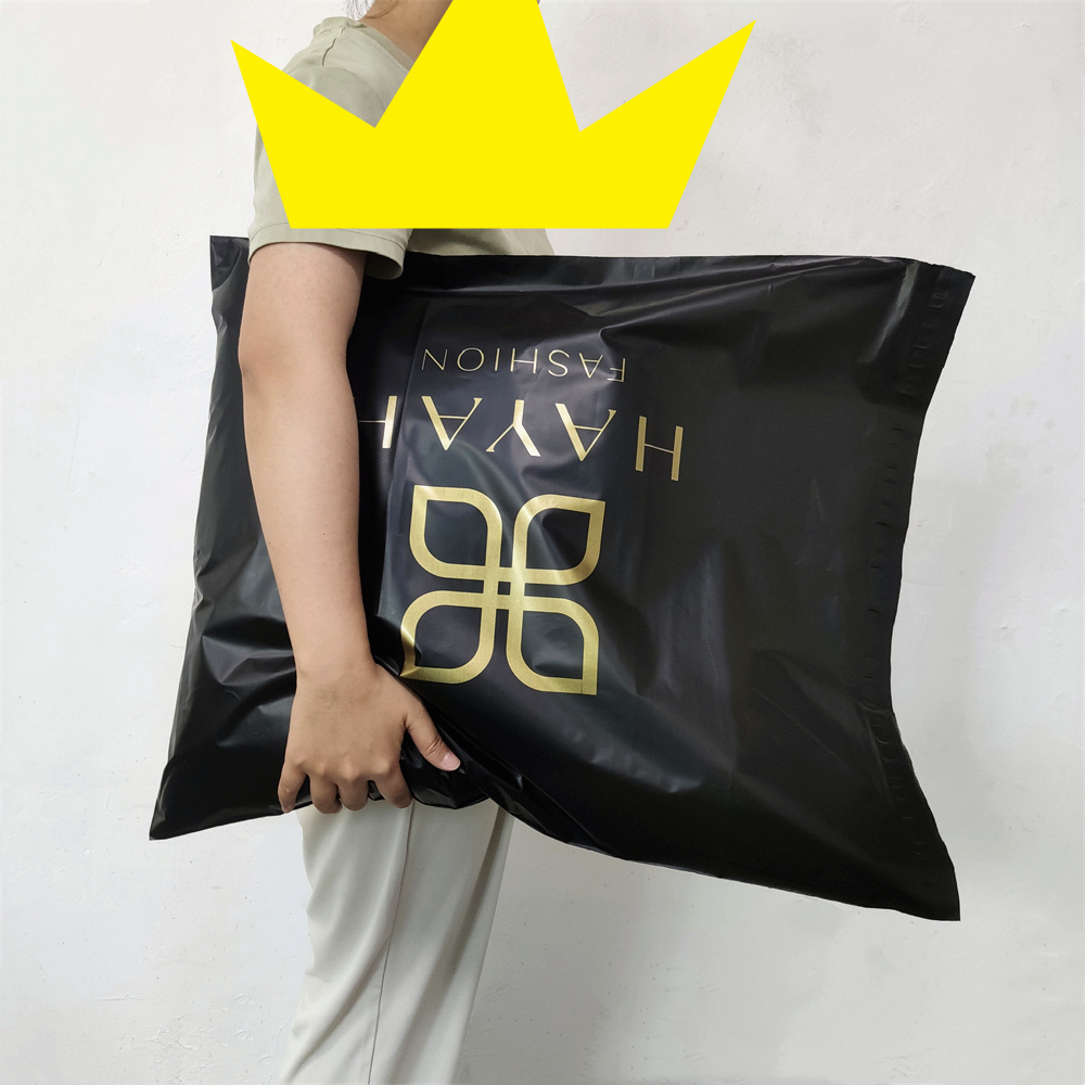 Super Large Mailing Packaging Courier Bags For Hoodies Custom Shipping Bag Mailers Polymer Big Black Plastic Parcel Bag