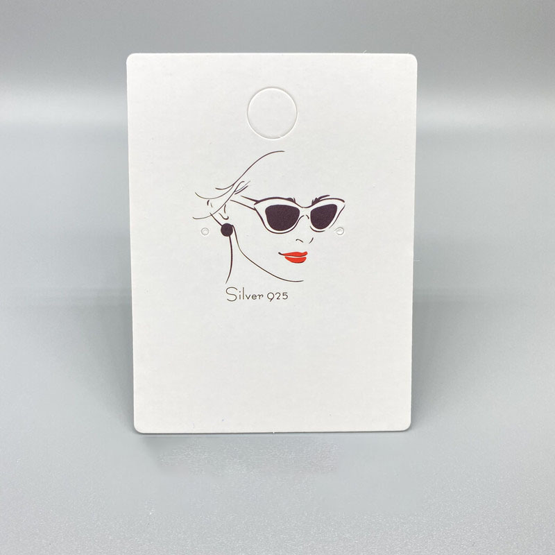 Fashion Jewelry Earring Cards Custom Printed Eco Friendly Necklace Paper Jewellery Packaging Display Card With Logo