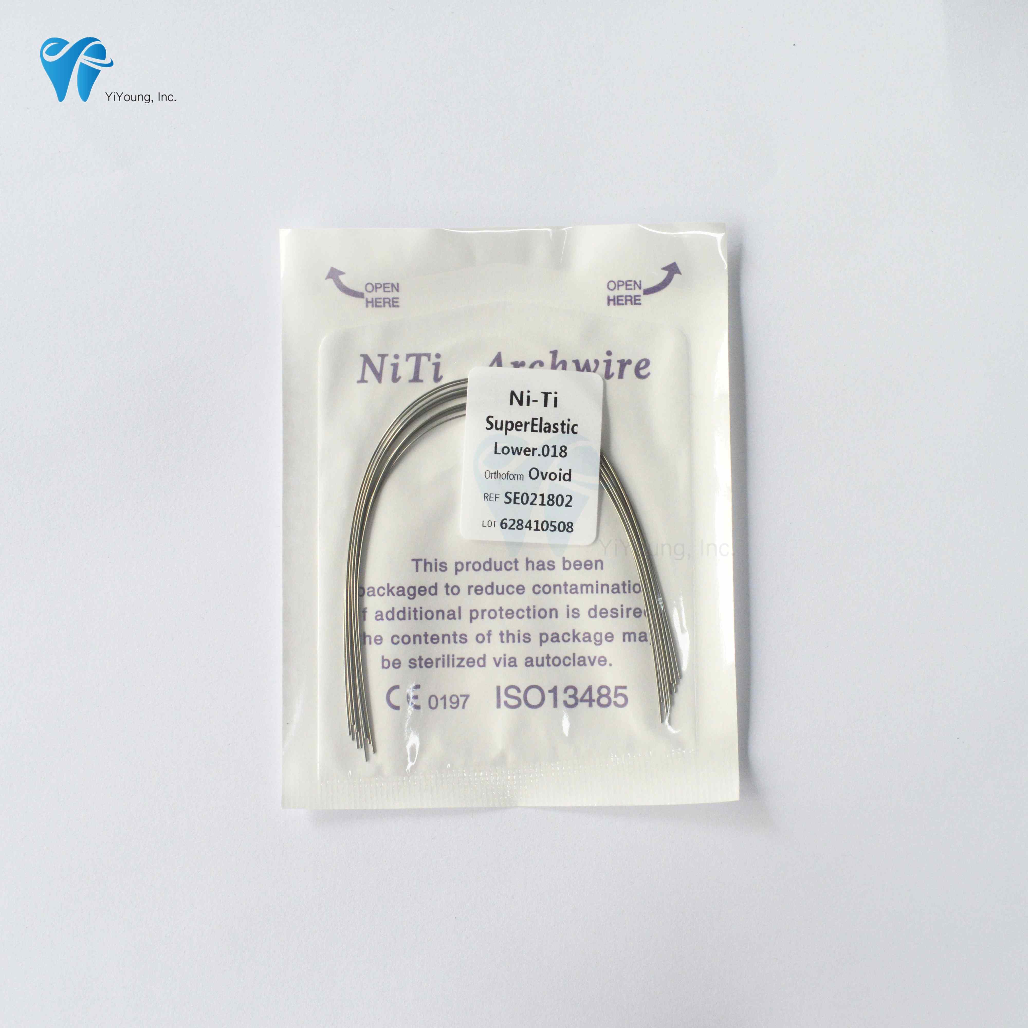 Orthodontic Products NiTi archwires Round  Ovoid / Natural/Square Superelastic wires