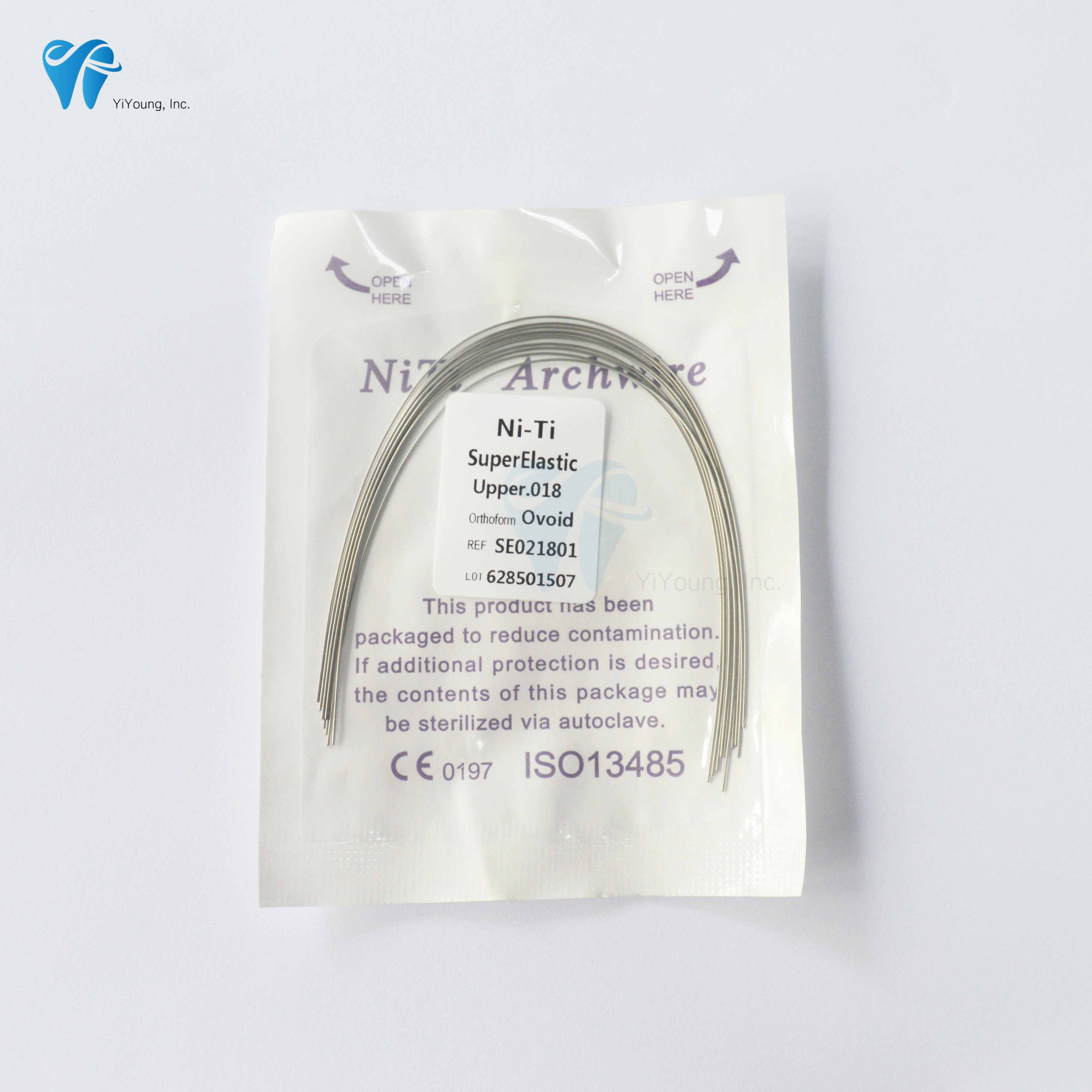 Orthodontic Products NiTi archwires Round  Ovoid / Natural/Square Superelastic wires