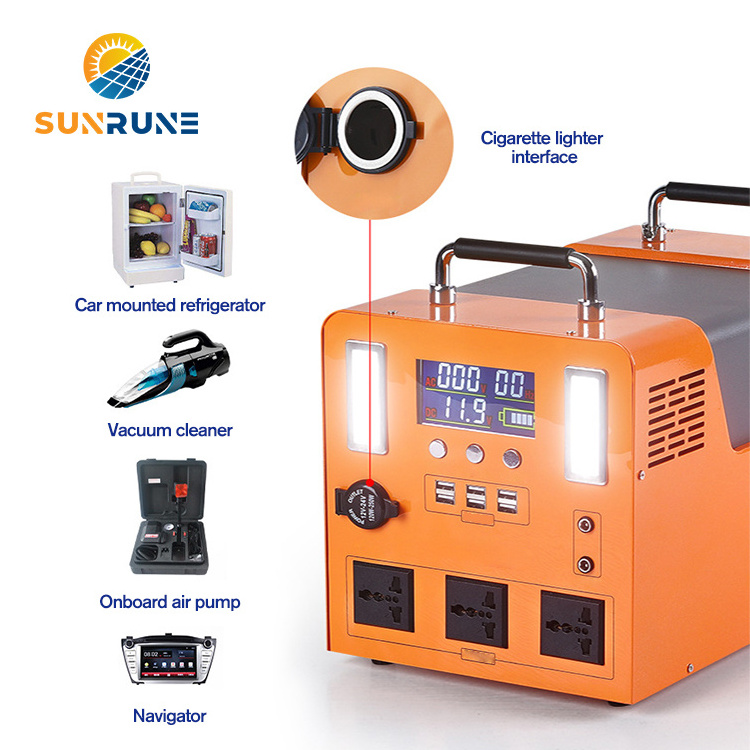 Generador Solar Portatil Electrico Emergency Electric Generator Charger Battery Operated Outlet Camping Power Station