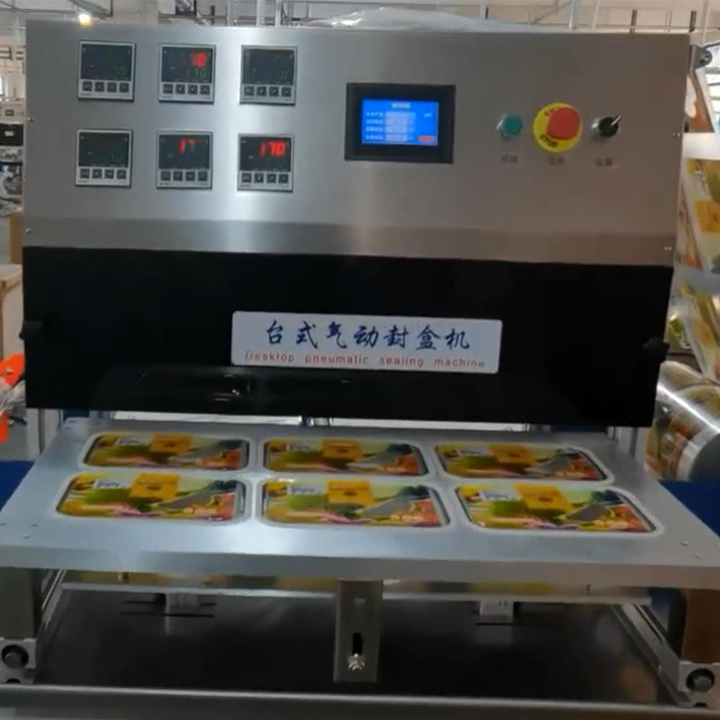 Factory Price Hot Sale Sandwich Box Sealing Machine Lunch Tray Sealer Tray Sealing Machine Continuous Sealing Machine