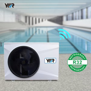 China YKR Europe R32 R410a Small WIFI Air Source DC Inverter Swimming Pool Heat Pump Air Water Spa Pool Heater Factory