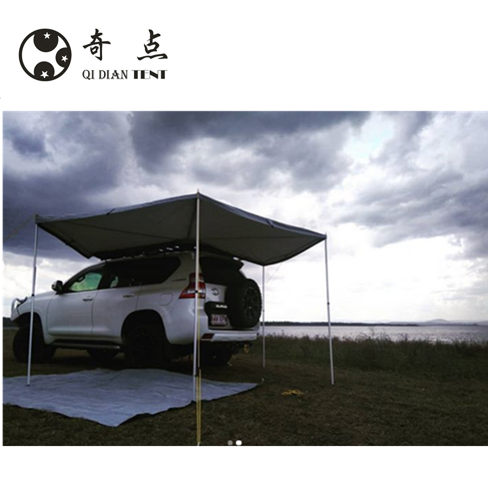 Traveling Family Camp Roof Top Tent Korea 270 degree Foxwing Awning