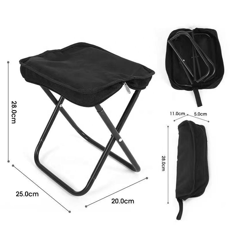 YILU Mini Lightweight Folding Camp Stool, Outdoor Chairs for Travel, Collapsible Backpacking Slacker Chair