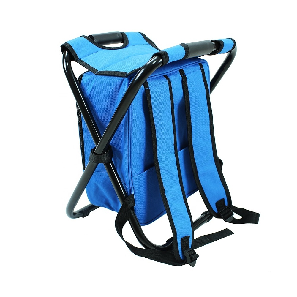 YILU Wholesale Folding Fishing Stool Backpack Chair With Cooler