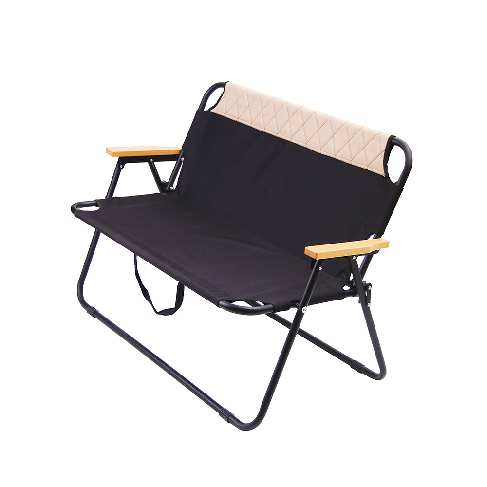 YILU Outdoor Indoor Folding Beach Comfortable Chair 2 Person Portable Loveseat Double Camping Chair