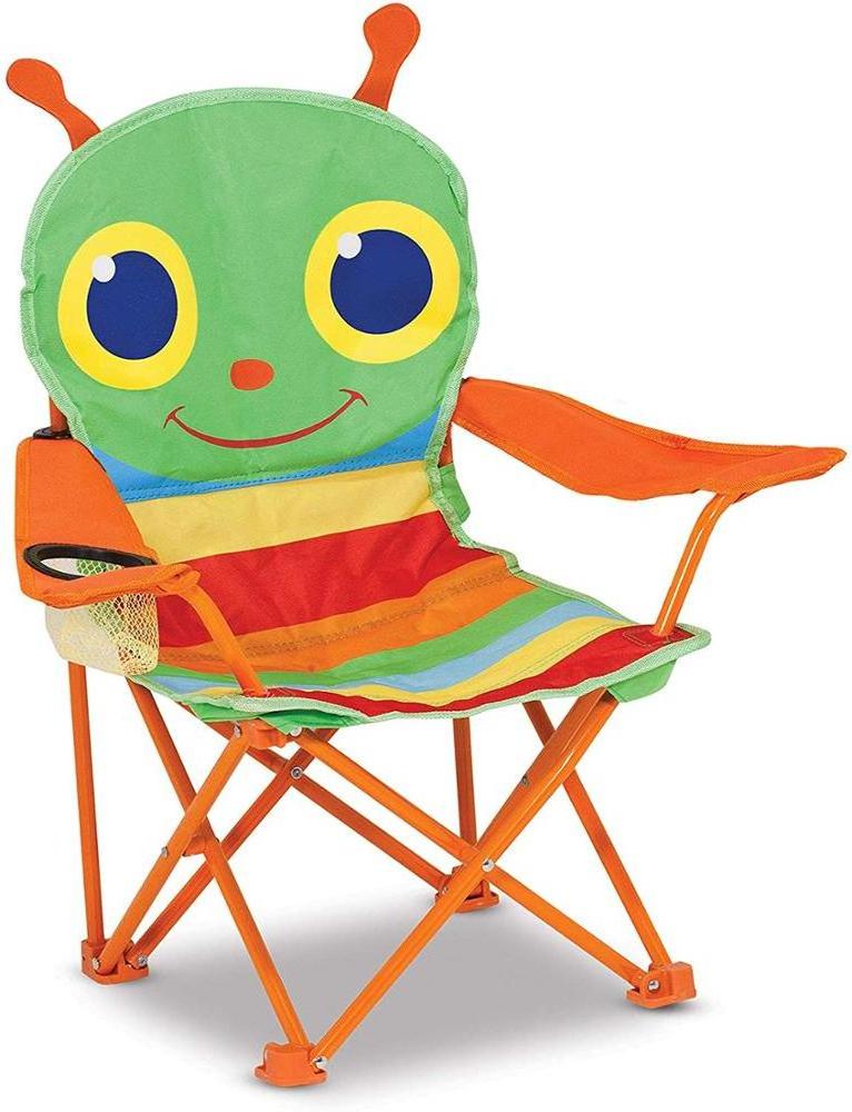 YILU Wholesale Kids Camping Chairs Folding Children Storage Chair With Cup Holder Arm Rest