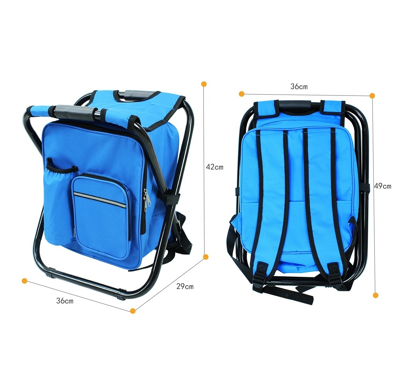 YILU Wholesale Folding Fishing Stool Backpack Chair With Cooler