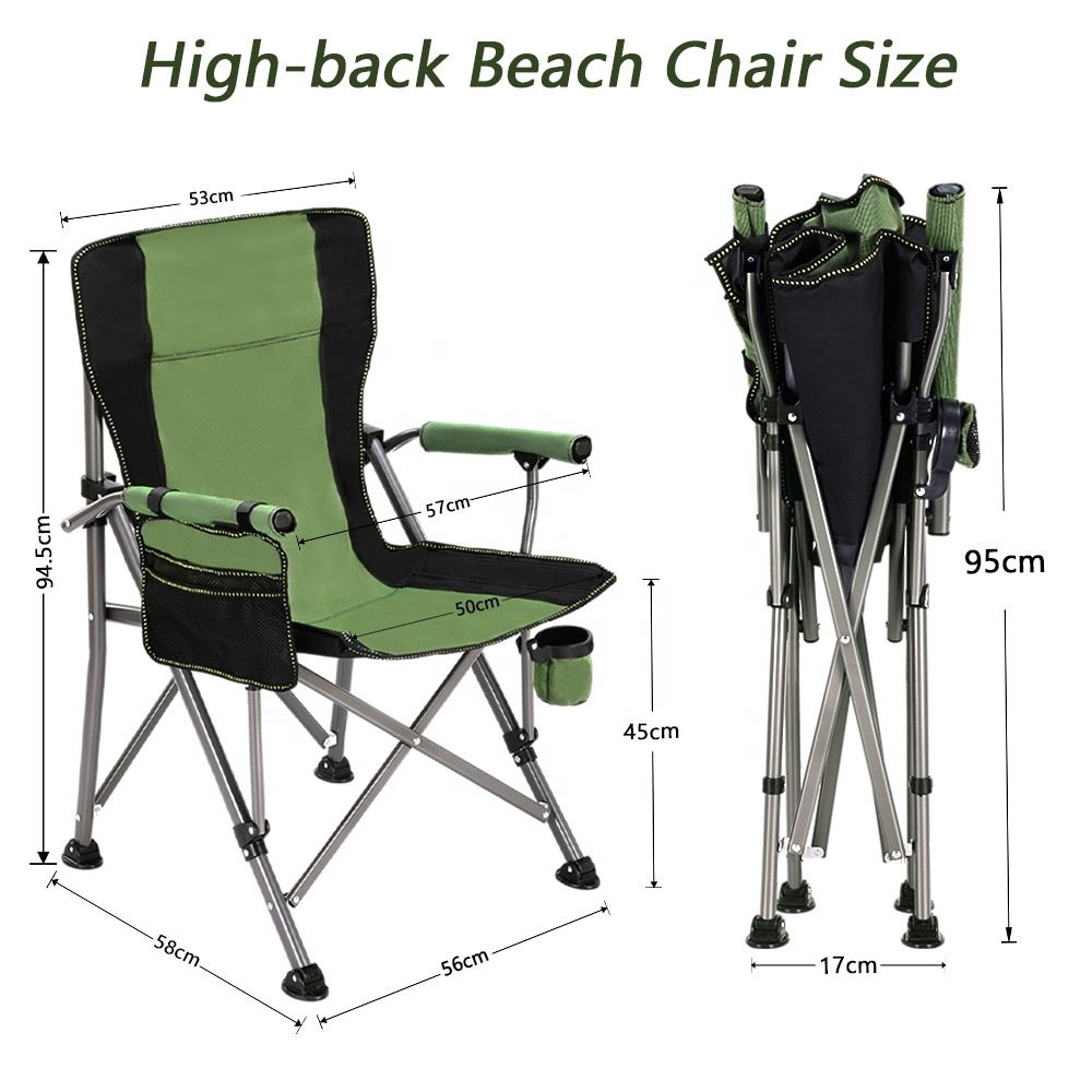 YILU Portable Camping Folding Beach Chair Outdoor Foldable Camping Bench Folding Chair