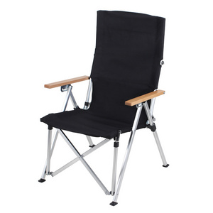 YILU Portable Camping Chair Adjustable Backrest Patio Chair Aluminum Picnic Chair