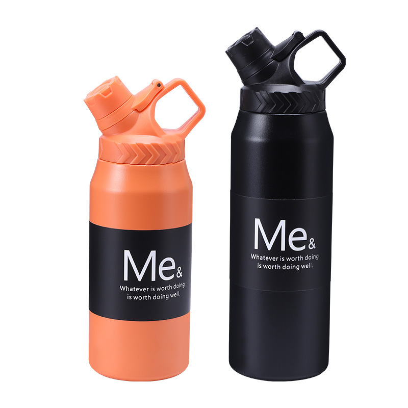 Large Capacity 304 Stainless Steel Thermos Cup Portable Outdoor Travel Water Bottle for Mountaineering Sports Vacuum Space Pot