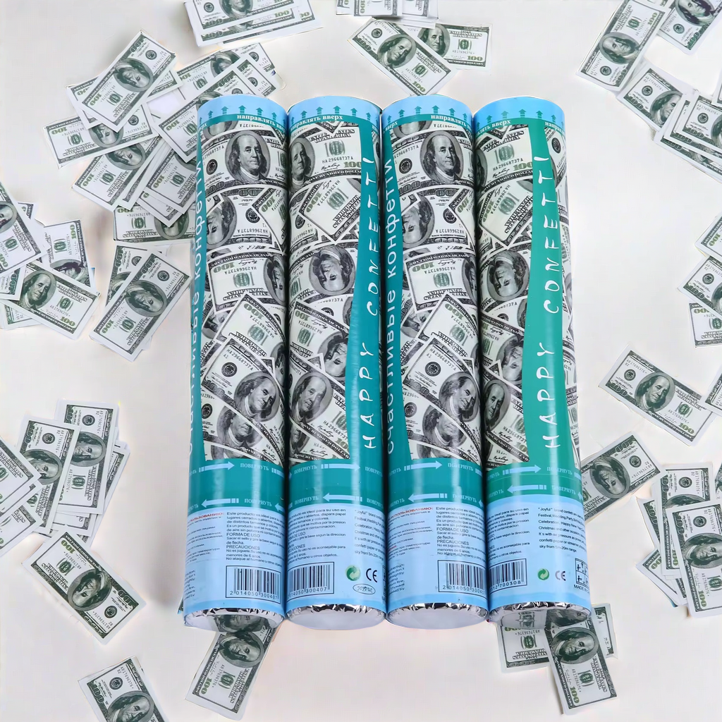 New Type Outdoor Party Using Party Popper Money Confetti Cannon Dollar With Money Confetti