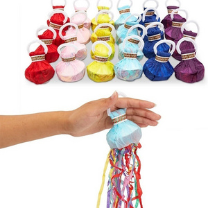 Colorful No Mess Streamers Poppers Hand Throw Confetti Streamer For Party Celebrations