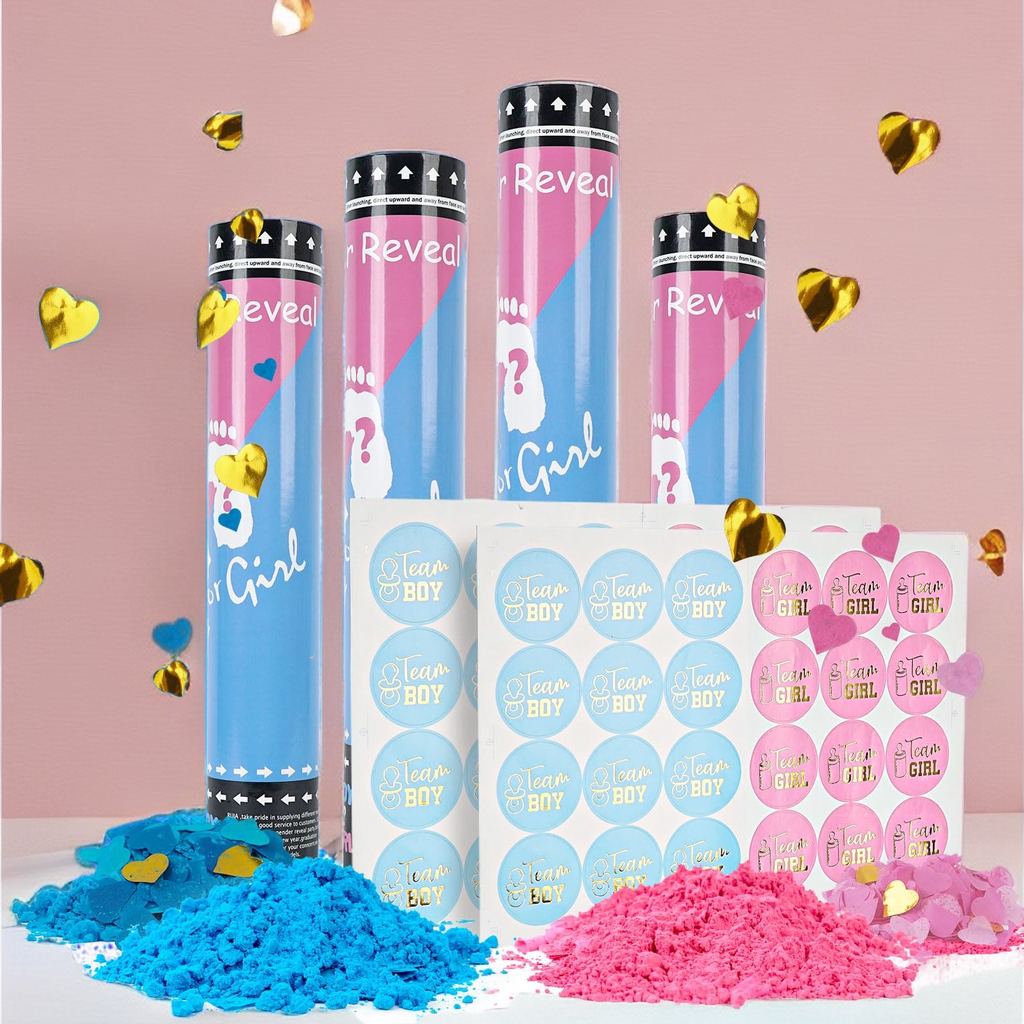 OEM Baby Shower Party Use Gender Reveal Confetti Cannon  Party Supplies Popper