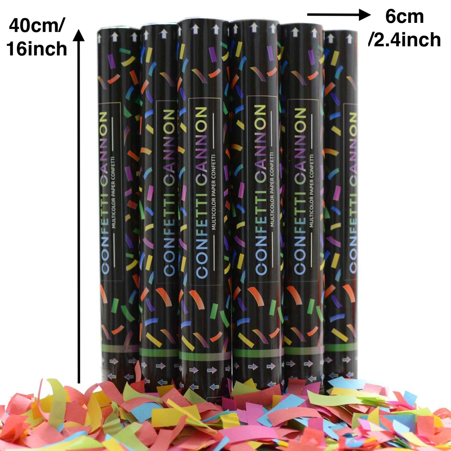 Eco-Friendly Biodegradable Paper Confetti Cannon Multi Color Paper Confetti Popper Cannon Party Supply