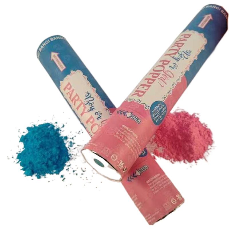 Factory Outlet Competitive Price Gender Reveal Confetti Cannon Shooter Custom Colour Party Poppers