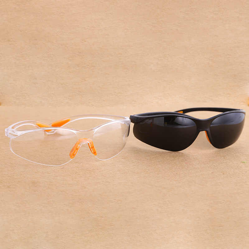 Hot selling led welding eye protection safety glasses black with low price