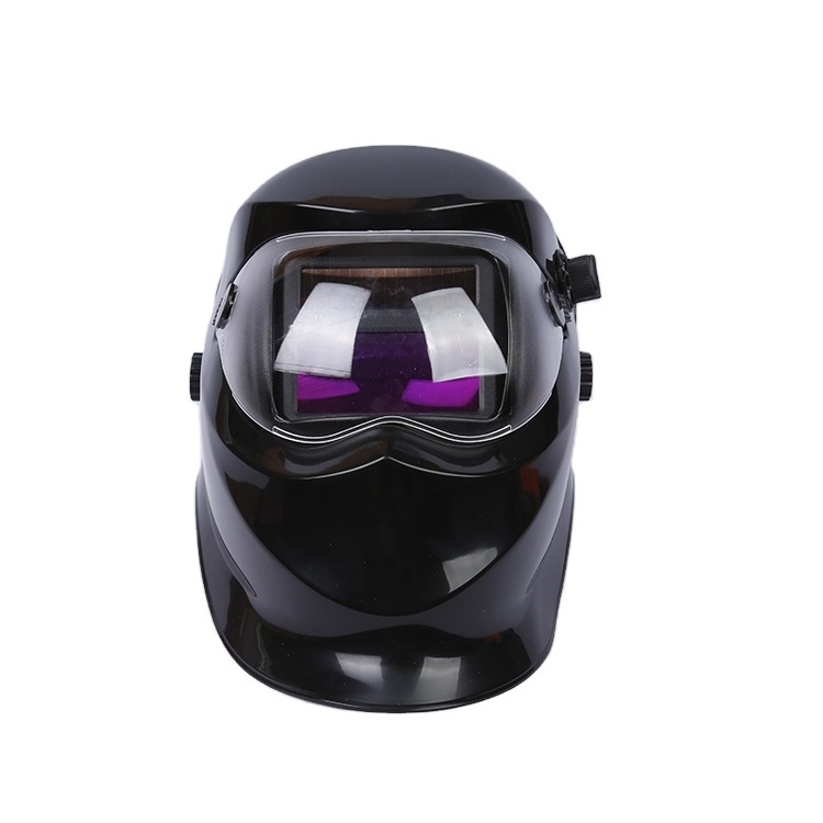 Cheap New Welded Glass Auto Darkening Glass Solar Inverter  Helmet