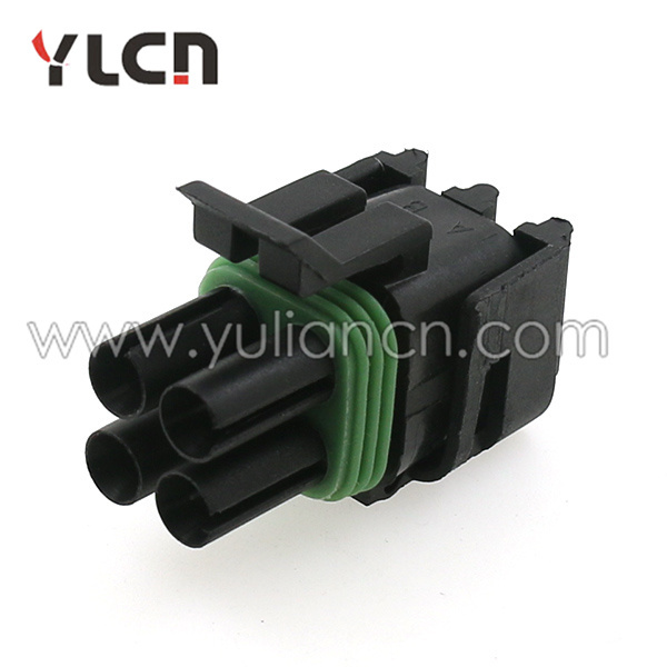 Auto connector 12015798 delphi 4pin female connector with terminal