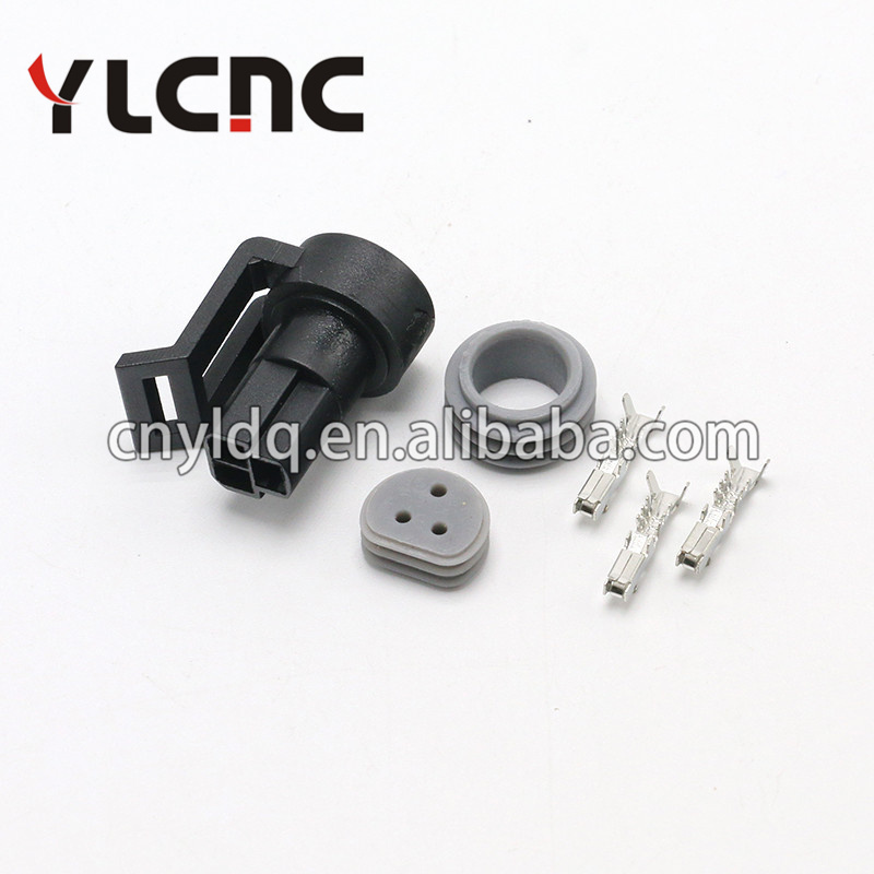 3 way female Black Waterpoof Fuel Pressure Sensor Connector for delphi 12078090 12065287 12078090 12078090 12110192