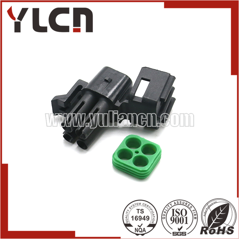 Auto connector 12015798 delphi 4pin female connector with terminal