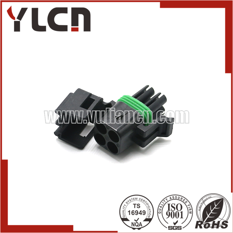 Auto connector 12015798 delphi 4pin female connector with terminal