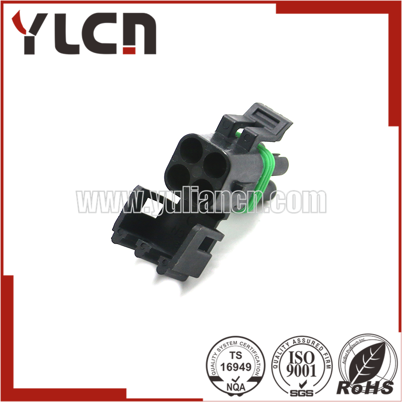 Auto connector 12015798 delphi 4pin female connector with terminal