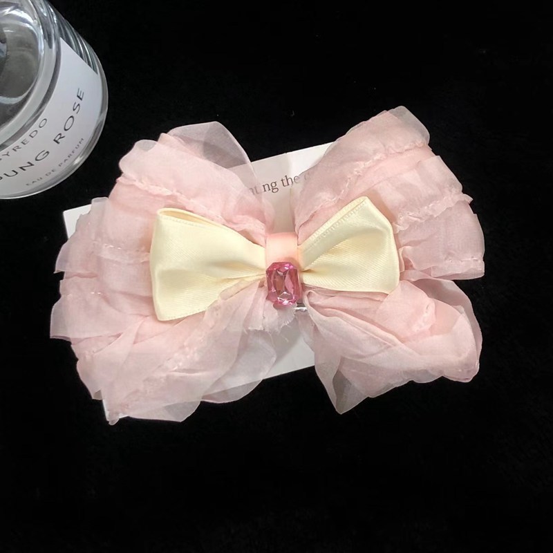 Customized European and American Style Handmade Hair Clips Bows Cute Delicate Birthday Gift for Children